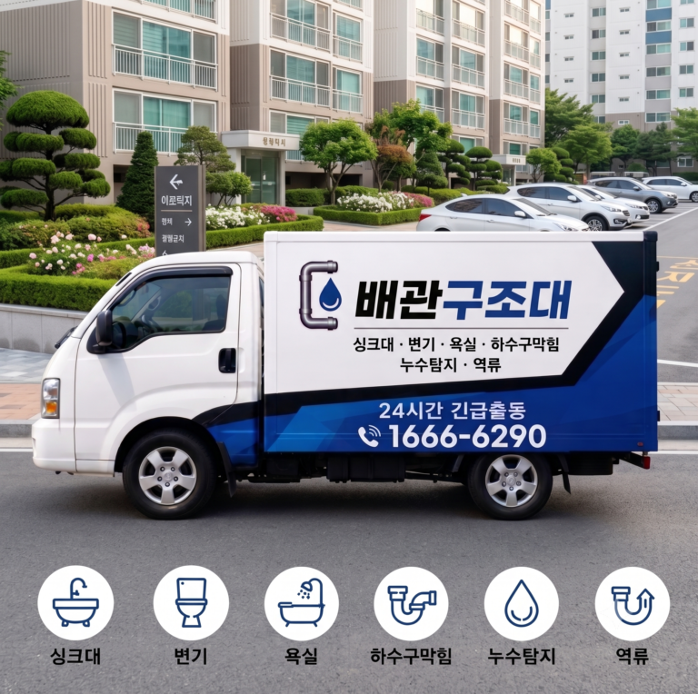 배관구조대-242시출동-싱크대하수구변기배관막힘역류전문