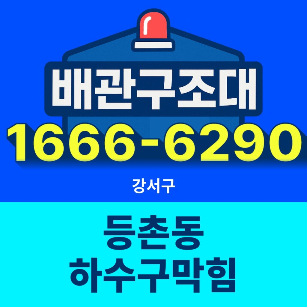 강서구 등촌동 하수구막힘 24시간 출동 배관구조대 안내 썸네일