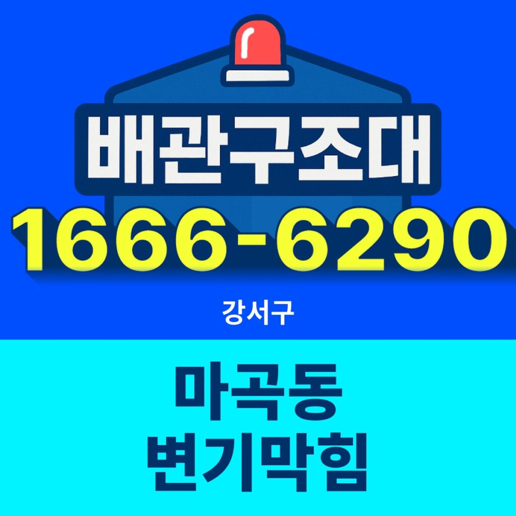 강서구 마곡동 변기막힘 24시간 출동 배관구조대 안내 썸네일