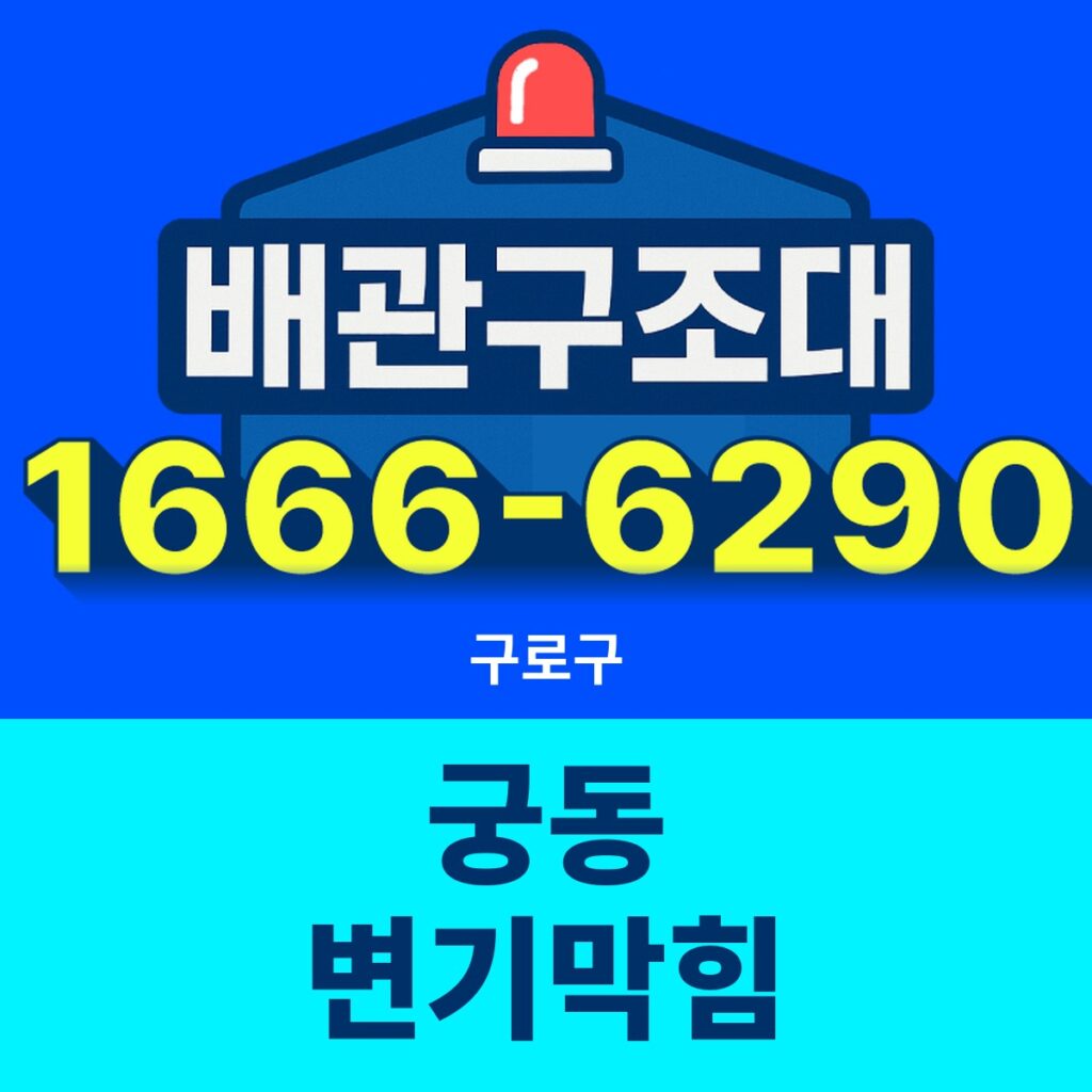 구로구 궁동 변기막힘 24시간 출동 배관구조대 안내 썸네일