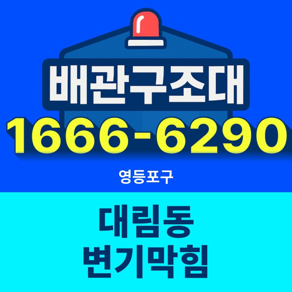 영등포구 대림동 변기막힘 출동 현장