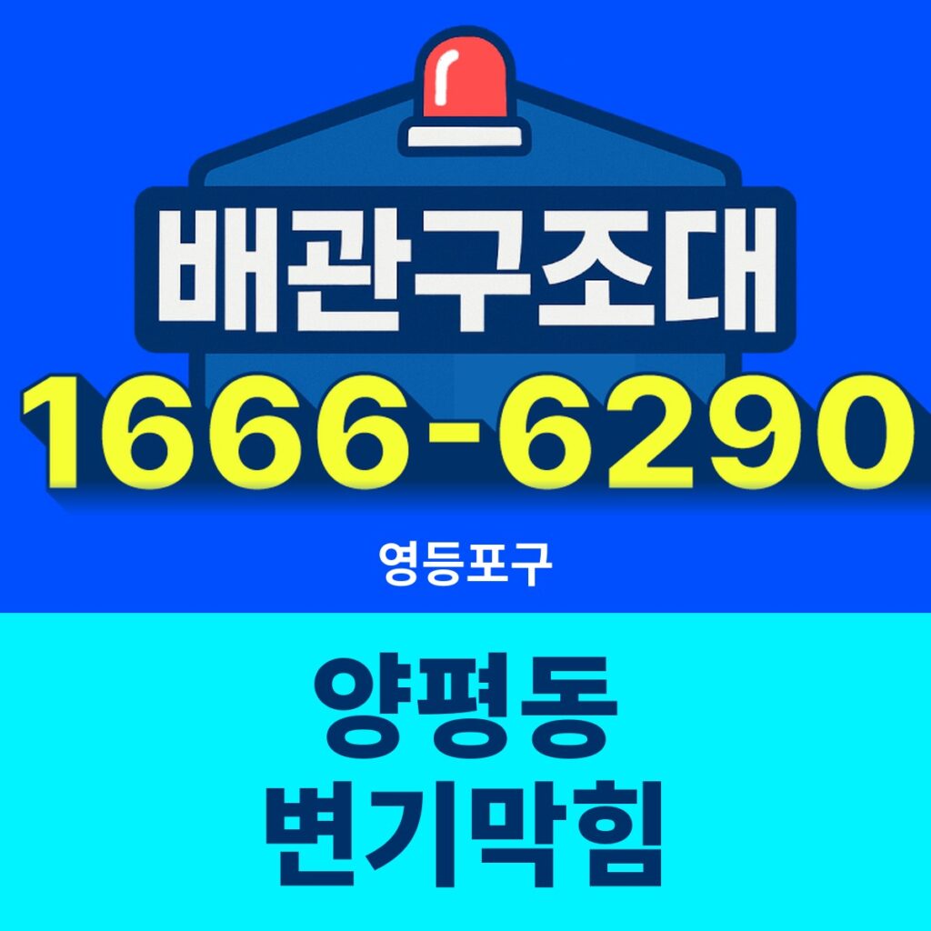 영등포구 양평동 변기막힘 출동 현장